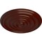 Ekena Millwork Carton Ceiling Medallion (For Canopies up to 2 5/8"), Hand-Painted Brushed Mahogany, 12 5/8"OD x 1"P CM13CABMF - alternate 3
